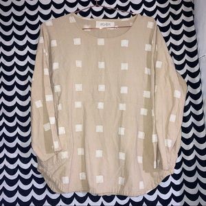 PO-EM everyday top in Tea, size L